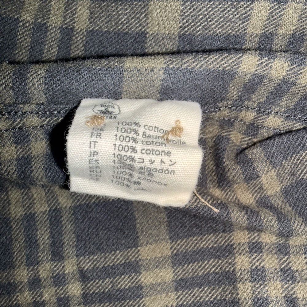 Dubinik® Customized Version Mens Flannel Shirt Long Sleeve Button Down Med - Picture 5 of 7